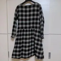 niko and ... チェック柄ワンピース 綿100％ フリーサイズ相当