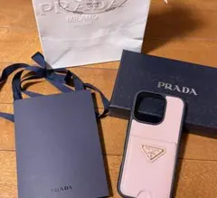 PRADA iPhone13.14.15ケース ピンク | Mercari