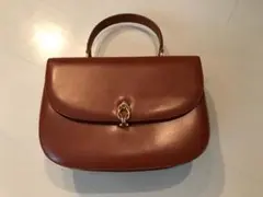 GUCCI ハンドバッグ オールドグッチ 茶色 ヴィンテージ アンティーク