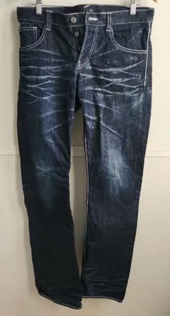 ストレートデニム ダークブルー サイズ2