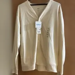 UNIQLO エアリズムコットンカーディガン XL 白