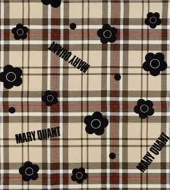 マリークワント♥️オックス生地　　　　　　デイジーチェック柄　ベージュ