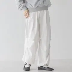 AMERICAN HOLIC アイボリー パラシュートパンツ L
