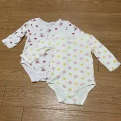 {1月末まで掲載} 長袖ロンパース肌着2枚★90㎝