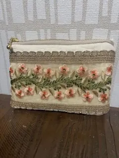 ハンドメイドポーチ　ヌビポーチ　14cmファスナー