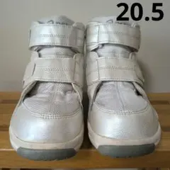 アシックスasics　すくすく　ハイカット　運動靴　スニーカー　20.5cm　白
