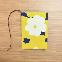 【 文庫本 】ブックカバー ハンドメイド ママレード イエロー系