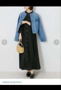 URBAN RESEARCH レオパードドットプリントワンピース