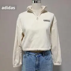adidas アディダス ハーフジップ ストリート ショート丈 y2k