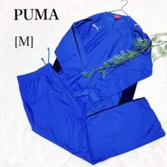 ✨美品✨PUMAピステ上下セット　M ブルー　裏地無し　薄手　サッカーフットサル