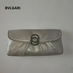 ブルガリ★ BVLGARI ゴールド系 ロゴ付き ポーチ