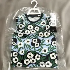 新品 90 ユニクロ マリメッコ 花柄Tシャツ marimekko UNIQLO