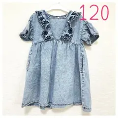 【匿名配送】BREEZE＊デニムワンピ120サイズ