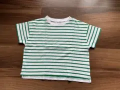 キッズ　LOWRYS FARM ボーダーTシャツ グリーン　110-120cmのサムネイル