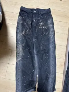 ペインターパンツ ダークグレー 汚れあり