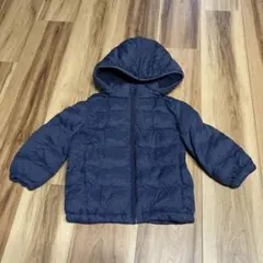 UNIQLOネイビー フード付きダウンコート