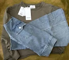 EGOIST スエット　デニム　トップス