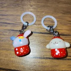 サンリオ　いちごめじるしアクセサリー　ウサハナ ポムポムプリン　ガチャガチャ