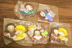 鬼滅の刃 ばんちょうこう ラバーストラップ キーホルダー 5点セット