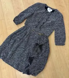 ルネ Rene TISSUE ツイード ジャケット レース袖 38(M)