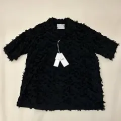 新品 ASSEMBLANC フリンジJQシャツ 黒 Mのサムネイル