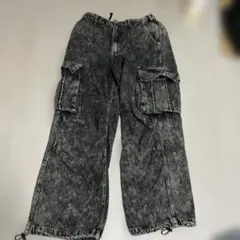 JUNGLE STORM グレー カーゴパンツ ワイドレッグ