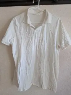 早いもの勝ちZARA メンズ ポロシャツ ホワイト Mサイズ