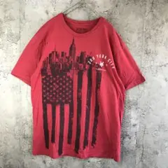 B2423古着　Tシャツ 赤　90s Y2K