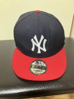 New Era 9FIFTY スナップバックキャップ ネイビー/レッド