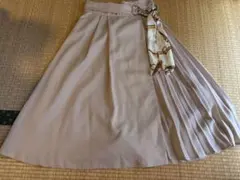☆値下げ！スカーフベルト付き フレアスカート ベージュのサムネイル