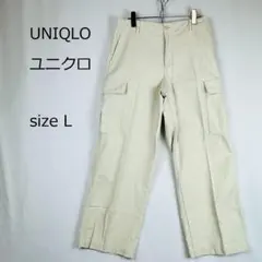 【ユニクロ】カーゴパンツ アウトドア オールシーズン 綿100% オフホワイト