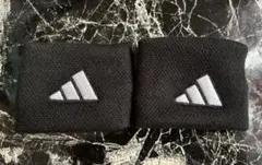 adidas リストバンド 2個セット ブラックのサムネイル