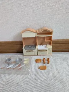 シルバニアファミリー　キッチンコンロ・シンクセット