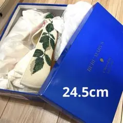 24.5cm BEAMS ルルメリー オペラシューズ ビームス アイボリーのサムネイル