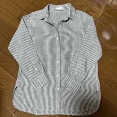 23区 x LIBECO ストライプシャツ 32サイズのサムネイル