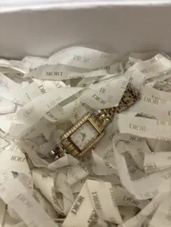 canal4℃ スクエアフェイス 時計 ゴールド