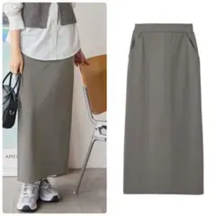 CHAN MEバックスリットナロースカート　Coca GU
