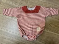 Dick Bruna 赤と白ストライプロンパース　ミッフィーサイズ70 赤ちゃん