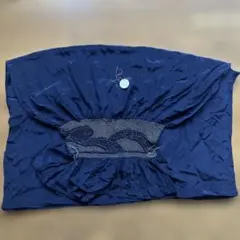 未使用品⭐︎帯揚げ 絞り染め 紺色 和装小物のサムネイル