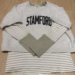 スタディオクリップゲージロゴプリントニットTシャツ　アソートテレコボーダーセット