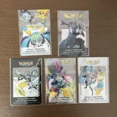 ポケモン 初音ミク ポケミク ららぽーと 特典 クリアカード 全5種