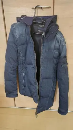 NICOLE CLUB FOR MEN デニムダウンジャケット フード付き