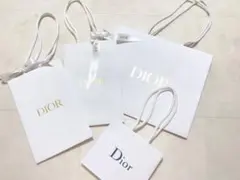 【美品】Dior ショッパーホワイトリボン付きあり4点セット