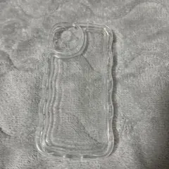 クリア波型デザインiPhone13ケース