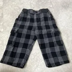 【美品】COMME CA ISM ブラックハーフパンツ 120A