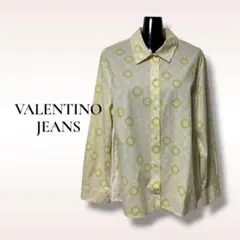 VALENTINO JEANS 円形パターン柄 長袖シャツ ブラウス イタリア製のサムネイル