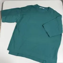 緑色 五分袖 トップス