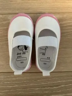 上履き 12.5cm ピンク・ホワイト
