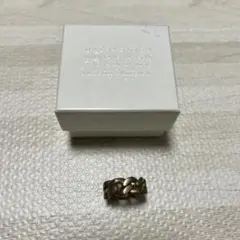 新品 8 メゾン マルジェラ ブランドロゴリング 薄型指輪 シルバー 