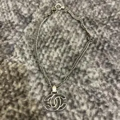 CHANEL CCロゴ ネックレス シルバー